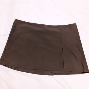 Calvin Klein Brown Swim Skirt Cover Large Swimwear Resort Vacation